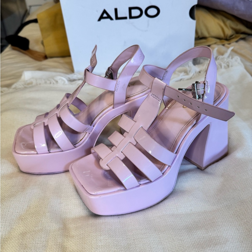 Pink Platform Sandals - Picture 6 of 8